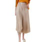 Miyake-Style Pleated Wide-Leg Pants for Women, High-Waisted, Drapey, Slimming, Casual, Versatile, Loose, Plus-Size, Cropped, Leg-Lengthening
