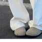 White Wide-Leg Jeans for Women, 2025 Spring New High-Waisted Loose Versatile Slimming Drape Straight-Leg Floor-Length Pants