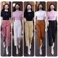 High-Waisted Casual Pants for Women, 2025 Spring and Autumn New Loose Slimming Cropped Cigarette Knife Pants for Petite Figures