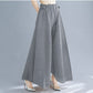 Pleated Heavy-Duty Pleated Wide-Leg Pants High-Waisted Plus-Size Straight-Leg Pants Summer Loose Slimming Casual Pants Women's Long Pants