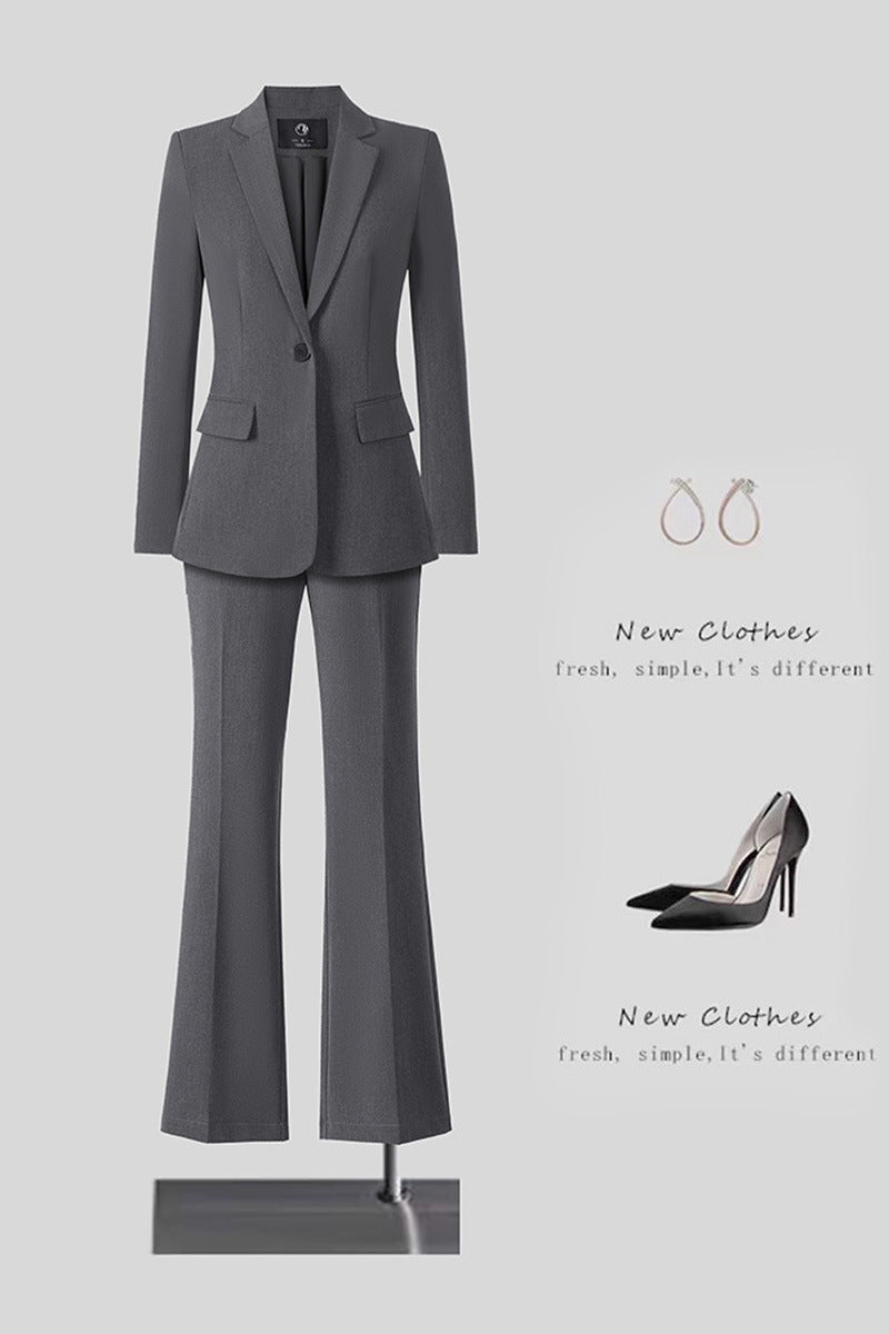 New High-Quality Tailcoat Set, Women's Business Office Jacke