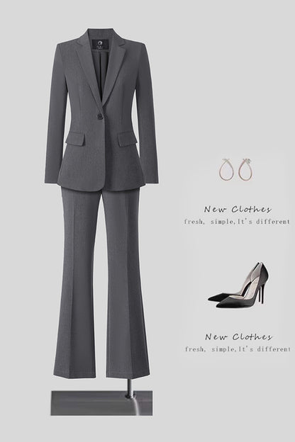 New High-Quality Tailcoat Set, Women's Business Office Jacke