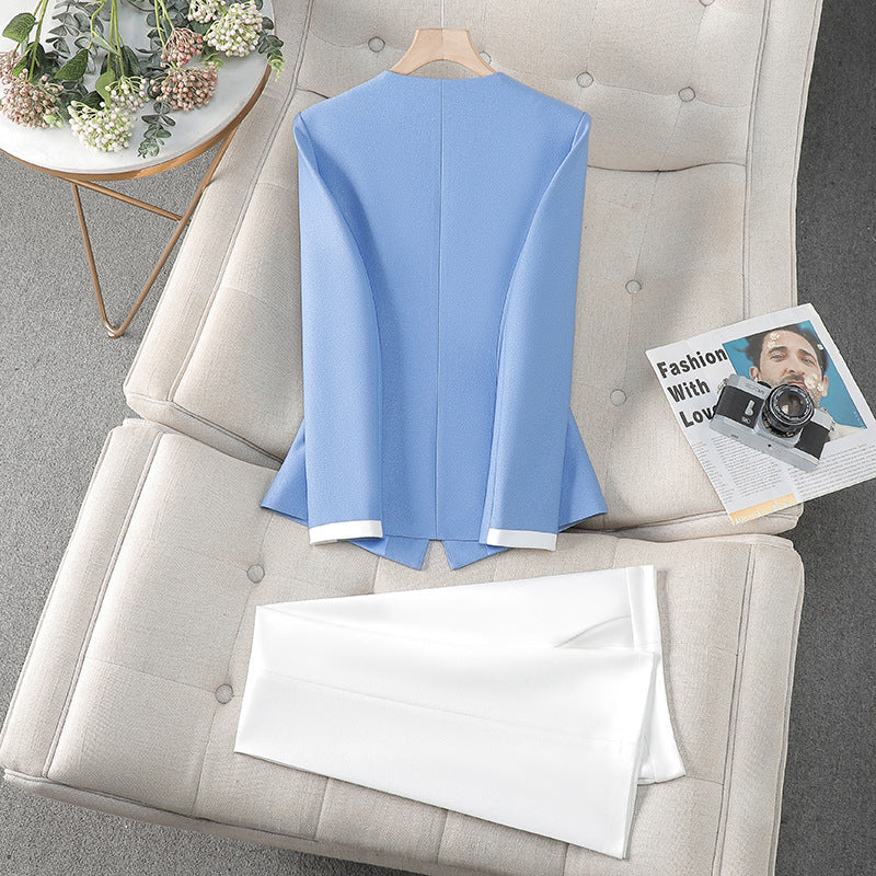 New High-Quality Tailcoat Set, Women's Business Office Jacke