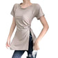 Yoga Tops for Women Summer New Quick-Drying T-Shirts for Women Running Sports Blouses Short-Sleeved Long Loose Slimming Look Fitness Clothes