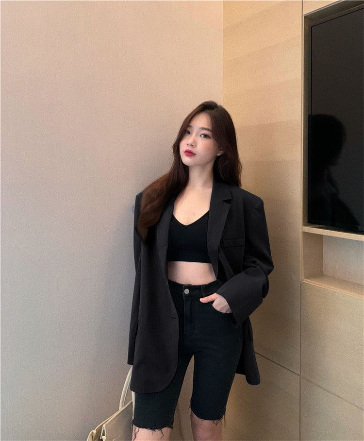 Women's Blazer 2026 Spring and Autumn New Style Small Blazer Korean Version Internet Celebrity Loose Spring and Autumn Pink Casual Suit for Women