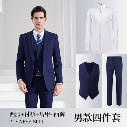 New Business Suit for Men and Women Same Style Professional Dress Jacket Dress Office Clerk Bank Work Clothes
