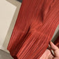 Miyake 2026 Straight-Leg Fashion High-Waisted Pocketed Cropped Pants with Elastic Waistband, Stretchy Pleated Slimming Cigarette Pants for Women