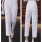 High-Waisted Casual Pants for Women, 2025 Spring and Autumn New Loose Slimming Cropped Cigarette Knife Pants for Petite Figures