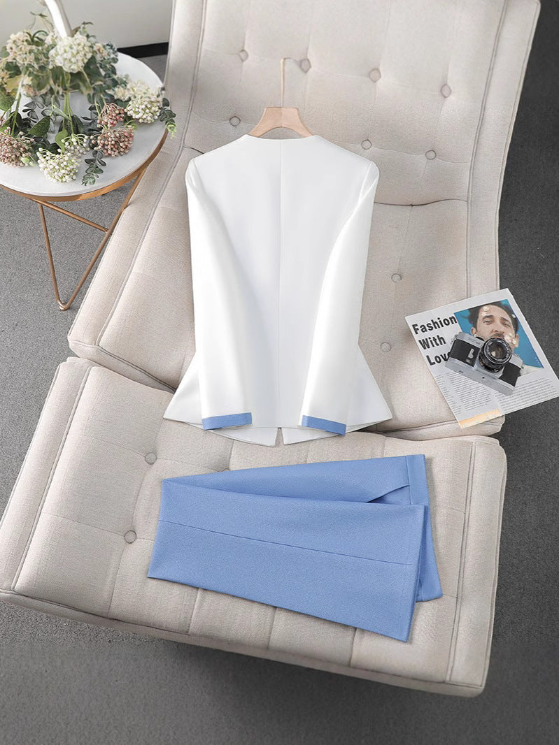 New High-Quality Tailcoat Set, Women's Business Office Jacke