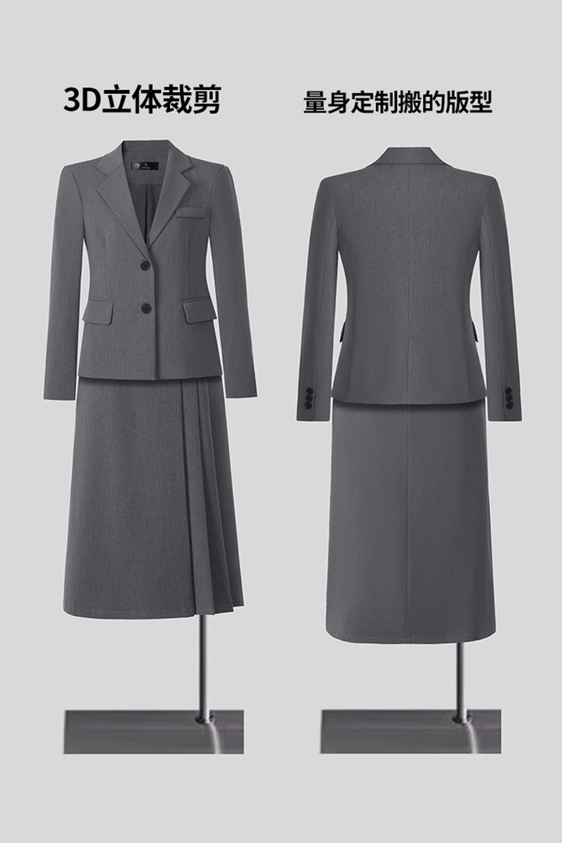 New High-Quality Tailcoat Set, Women's Business Office Jacke