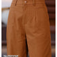High-Waisted Casual Pants for Women, 2025 Spring and Autumn New Loose Slimming Cropped Cigarette Knife Pants for Petite Figures