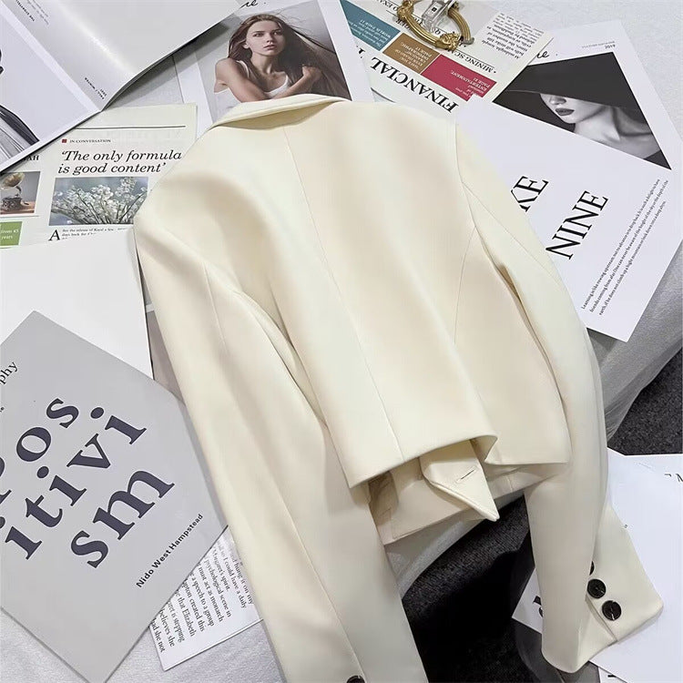 2026 New Short Blazer for Women, Spring and Autumn, Elegant Commuter Style, Office Goddess Style Blazer Top
