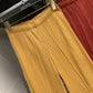 Miyake 2026 Straight-Leg Fashion High-Waisted Pocketed Cropped Pants with Elastic Waistband, Stretchy Pleated Slimming Cigarette Pants for Women