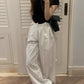 White American-style Overalls 2025 Women's Spring Comfortable Breathable Thin Short Quick-drying Loose Casual Pants Paratrooper Pants