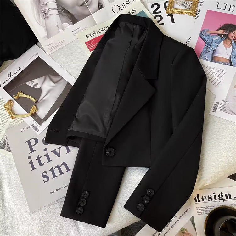 2026 New Short Blazer for Women, Spring and Autumn, Elegant Commuter Style, Office Goddess Style Blazer Top