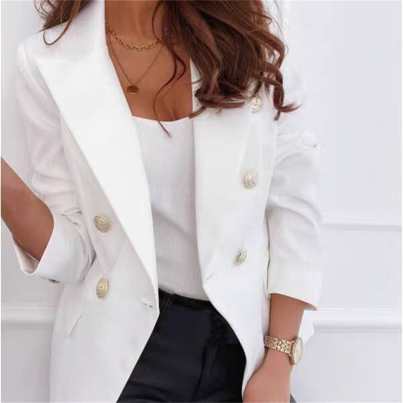 2026 Spring and Autumn New High-End Blazer for Women, Korean Style Casual Small Suit, European Style British Style, Slimming and Brightening