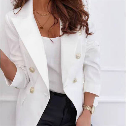2026 Spring and Autumn New High-End Blazer for Women, Korean Style Casual Small Suit, European Style British Style, Slimming and Brightening