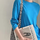 Back Design Sense Loose Micro-transparent Blouse Spring and Summer New Long-sleeved Sunscreen T-shirt Top for Women