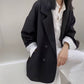 Casual Style Blazer for Women 2026 Spring and Autumn New Street Style Internet Celebrity Simple Loose Coffee-Colored Small Suit
