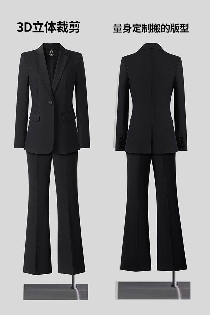New High-Quality Tailcoat Set, Women's Business Office Jacke