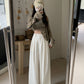 Real shot! 2024 elastic waist design sense suit pants casual pants women's wide leg pants high waist drape pants