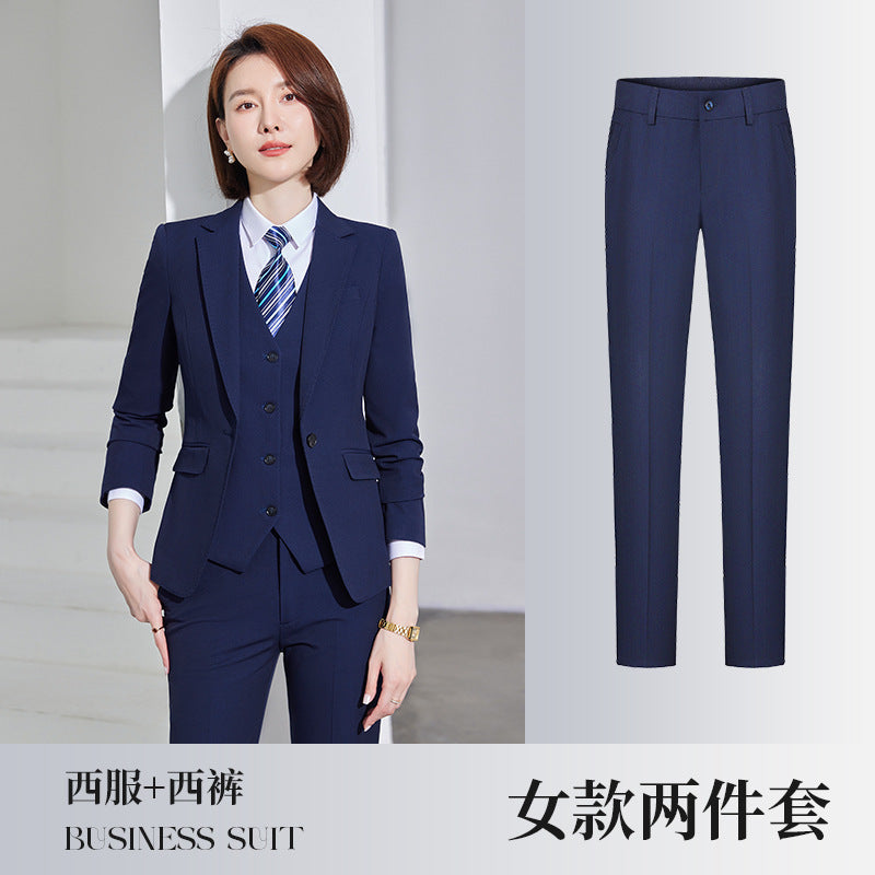 New Business Suit for Men and Women Same Style Professional Dress Jacket Dress Office Clerk Bank Work Clothes