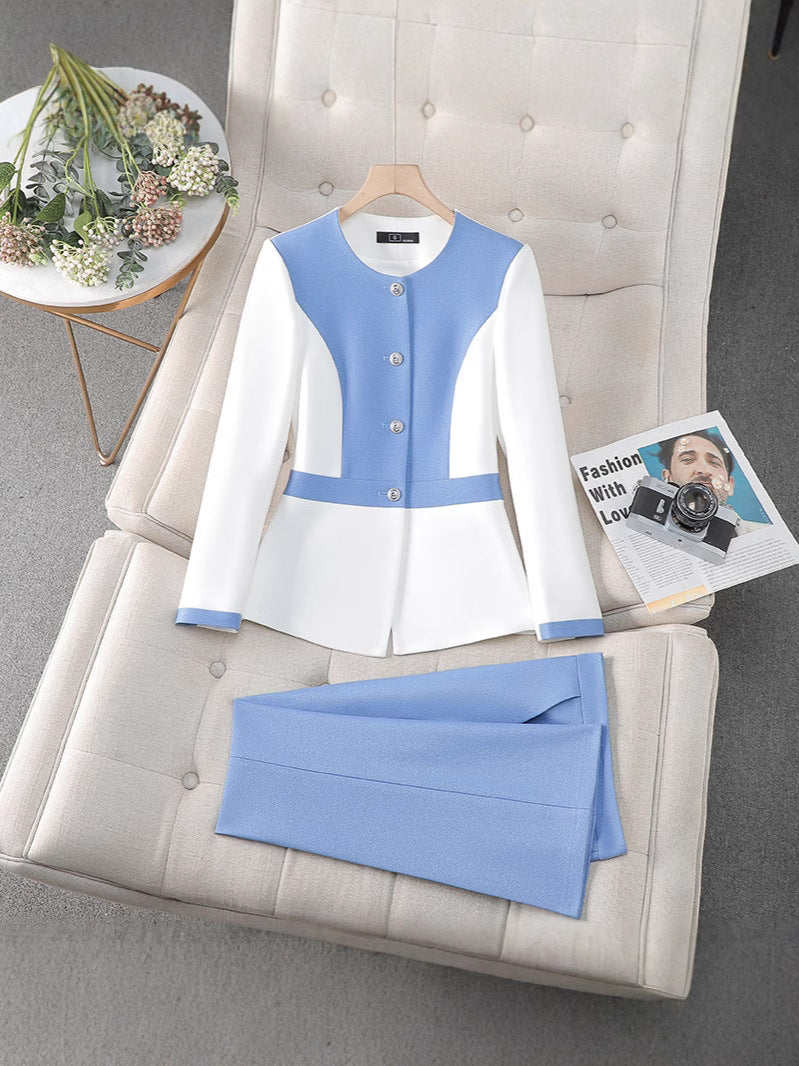 New High-Quality Tailcoat Set, Women's Business Office Jacke