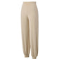 Spring New Casual Pants, Women's Sports Pants, High-Waisted, Belly-Controlling, Simple Flap Pocket Pantss, Loose Leg-Tie Yoga Pants for Women