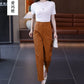 High-Waisted Casual Pants for Women, 2025 Spring and Autumn New Loose Slimming Cropped Cigarette Knife Pants for Petite Figures