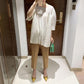 Miyake 2026 Straight-Leg Fashion High-Waisted Pocketed Cropped Pants with Elastic Waistband, Stretchy Pleated Slimming Cigarette Pants for Women