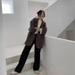 Casual Style Blazer for Women 2026 Spring and Autumn New Street Style Internet Celebrity Simple Loose Coffee-Colored Small Suit