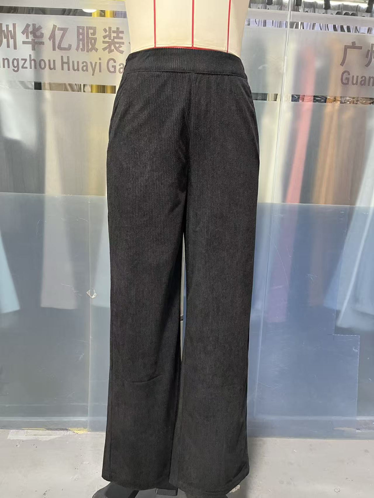 2025 New Women's Trousers Cross-border Spring and Autumn High Waist Loose Wide Leg Pants Drain All-match Casual Straight Pants
