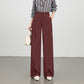 Wide-Leg Pants for Women 2025 Fashion Loose Slimming Straight Pants High-Waisted Drapey Three-Dimensional Seam Casual Long Pants