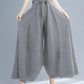 Pleated Heavy-Duty Pleated Wide-Leg Pants High-Waisted Plus-Size Straight-Leg Pants Summer Loose Slimming Casual Pants Women's Long Pants