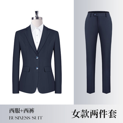 Professional Suit suit Business New Professional Suit Sales Office Work Clothes Dress Four Seasons Same for Men and Women