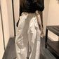White American-style Overalls 2025 Women's Spring Comfortable Breathable Thin Short Quick-drying Loose Casual Pants Paratrooper Pants