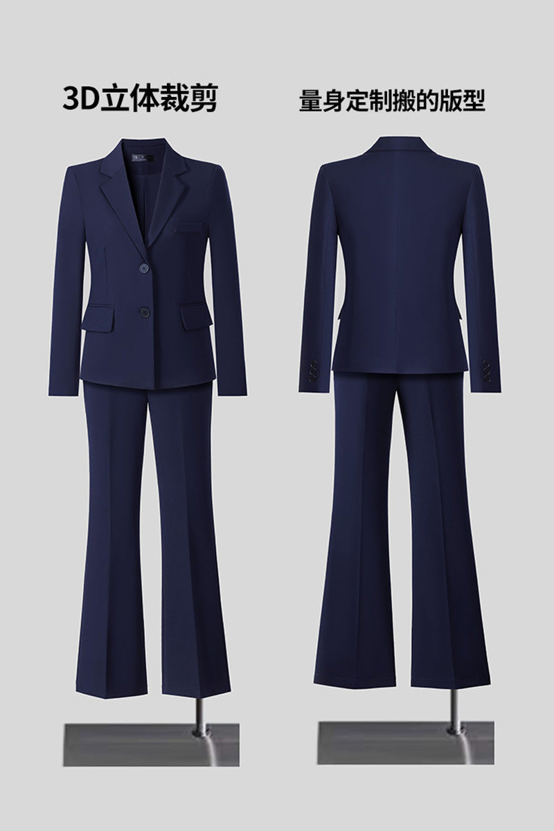 New High-Quality Tailcoat Set, Women's Business Office Jacke