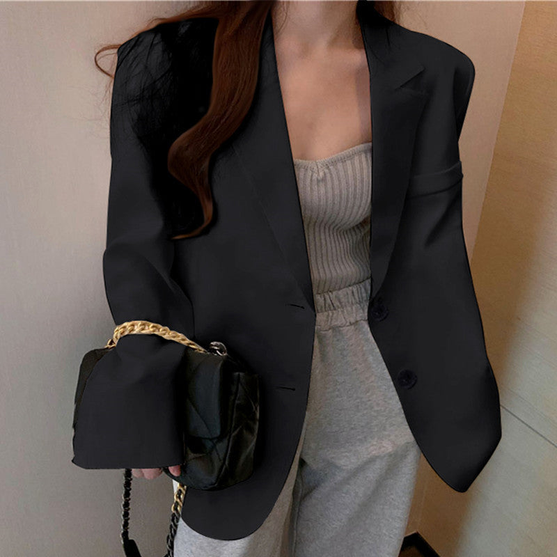 Women's Blazer 2026 Spring and Autumn New Style Small Blazer Korean Version Internet Celebrity Loose Spring and Autumn Pink Casual Suit for Women