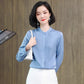 Spring and Autumn New Style Silk Shirt for Women, Unique Design, Fashionable, Slimming, Mulberry Silk, Elegant, Gentle and Graceful Blouse