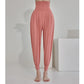 High-Waisted Women's Athletic Pants, Long Pants for Aerobics, Fitness, Dance, Loose Carrot Pants, Harem Jogger Pants for Running