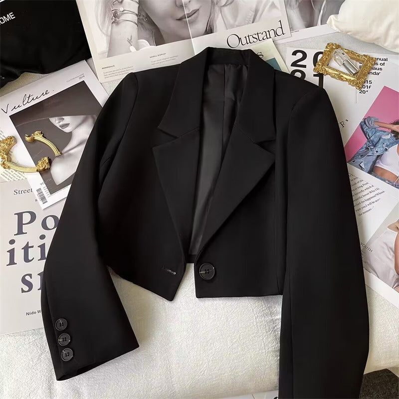 2026 New Short Blazer for Women, Spring and Autumn, Elegant Commuter Style, Office Goddess Style Blazer Top