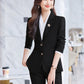 Blue Blazer for Women 2025 Spring and Autumn New Slim Fit Elegant Goddess Style Suit Professional Workwear