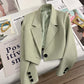 2026 New Short Blazer for Women, Spring and Autumn, Elegant Commuter Style, Office Goddess Style Blazer Top