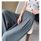2025 Summer New High-Waisted Straight Wide-Leg Pants for Women, Stylish Versatile Slimming Floor-Length Pants Cross-Border