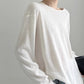 Back Design Sense Loose Micro-transparent Blouse Spring and Summer New Long-sleeved Sunscreen T-shirt Top for Women