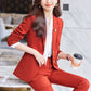 Blue Blazer for Women 2025 Spring and Autumn New Slim Fit Elegant Goddess Style Suit Professional Workwear