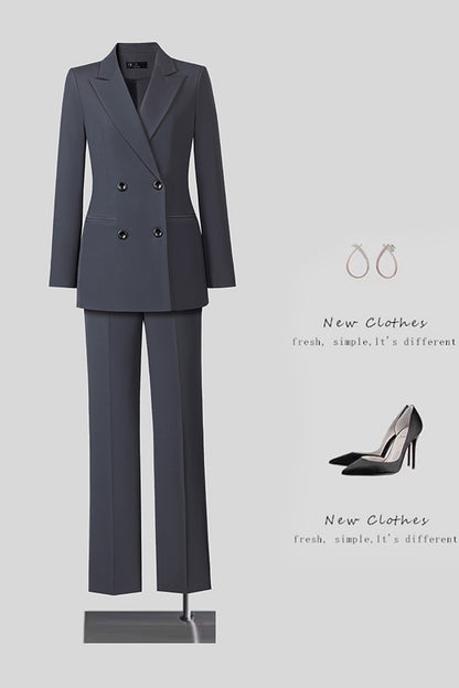 New High-Quality Tailcoat Set, Women's Business Office Jacke