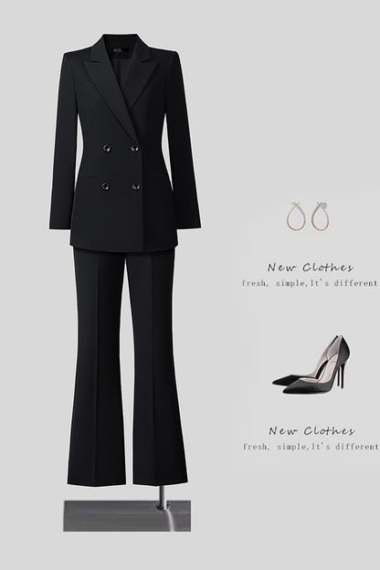 New High-Quality Tailcoat Set, Women's Business Office Jacke