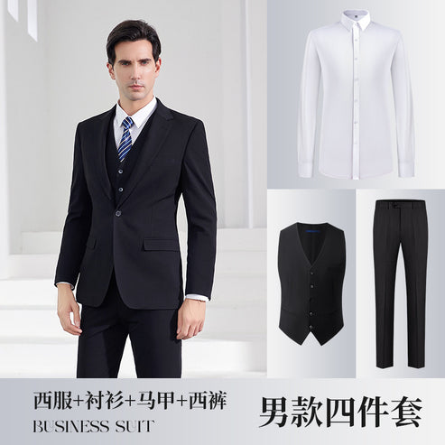New Business Suit for Men and Women Same Style Professional Dress Jacket Dress Office Clerk Bank Work Clothes