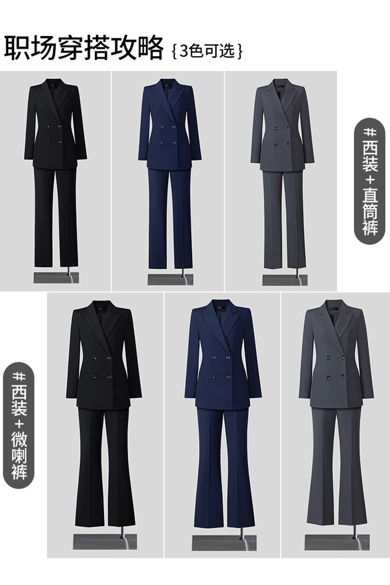 New High-Quality Tailcoat Set, Women's Business Office Jacke